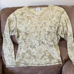 Columbia Cream Tan Long Sleeve Sweatshirt